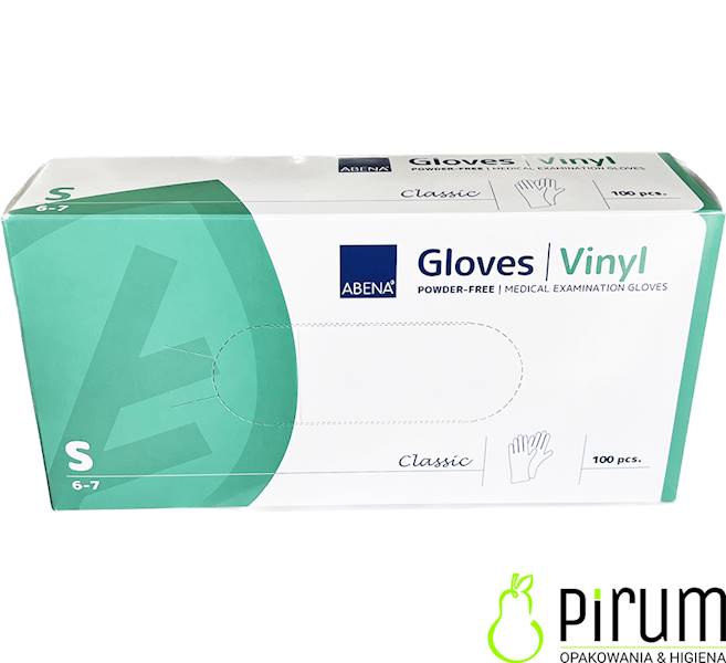 Rękawice S VINYL Powder-Free Abena 4424 100szt