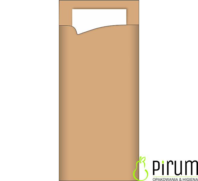 Etui KRAFT BRUIN ECO Biała Serwetka 3w B117 100szt