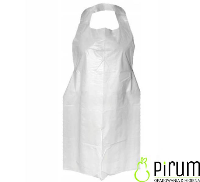 Fartuch Foliowy Biały 810x1250x15mm Plast 50szt.