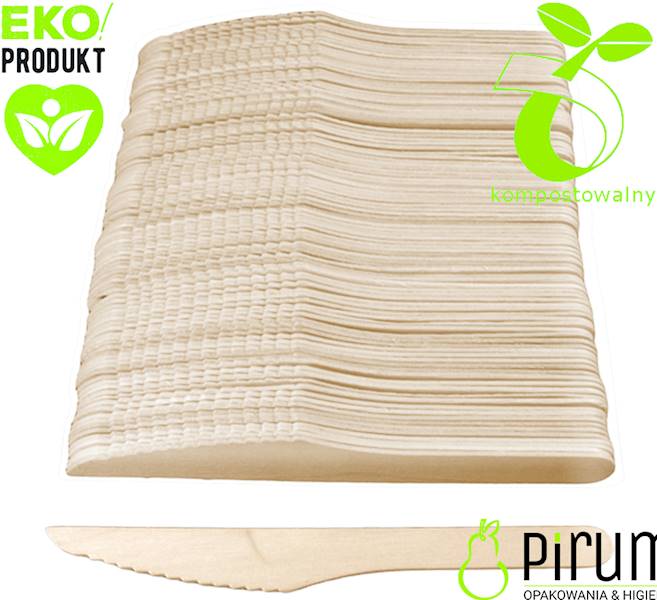 Nóż 16cm DREWNO 77641 Love Nature 100szt