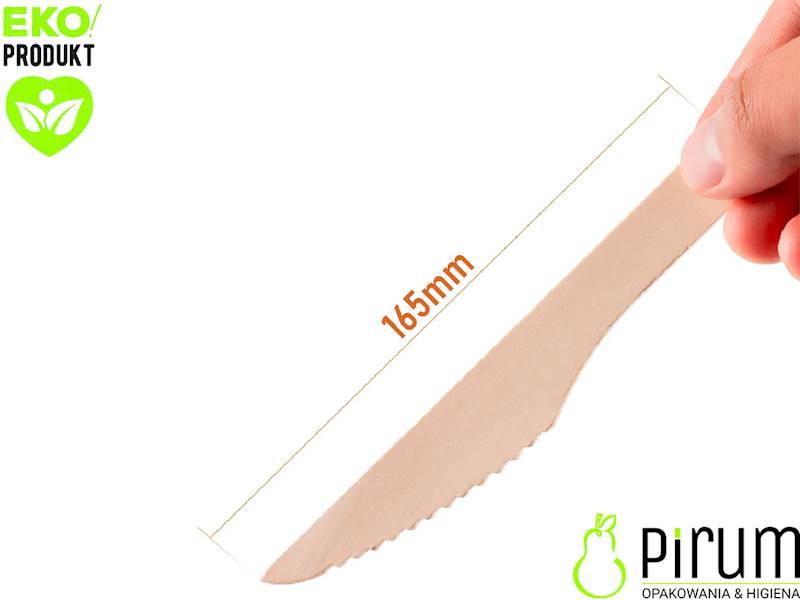 Nóż 16cm DREWNO 77641 Love Nature 100szt