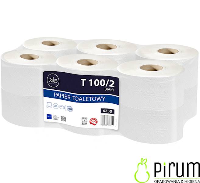 Ellis Pap T100/2 Jumbo Biały Celuloza 6255 12szt.