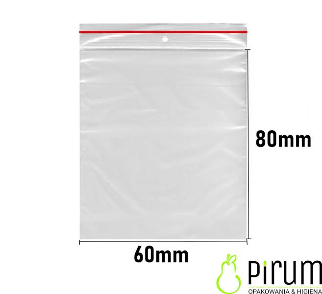 Torebki Strunowe 60x80mm 35my LDPE 73-63 1000szt*