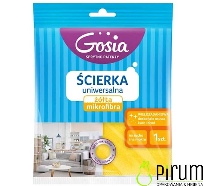 GOSIA Ścierka uniwersalna Żółta Mikrofibra 6902