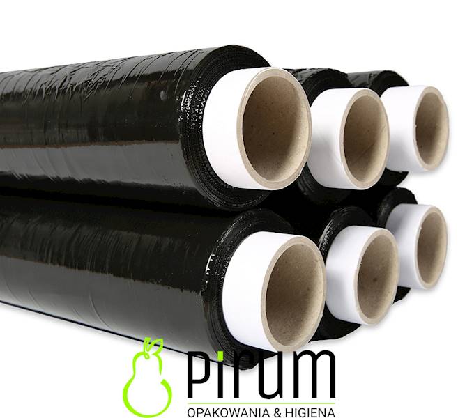Folia Stretch 1,5kg 50cm CZARNA 23my 115mb 