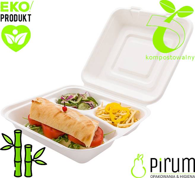 Menubox 3-dz 9" Trzcina 230x205 LOVE NATURE 50szt 