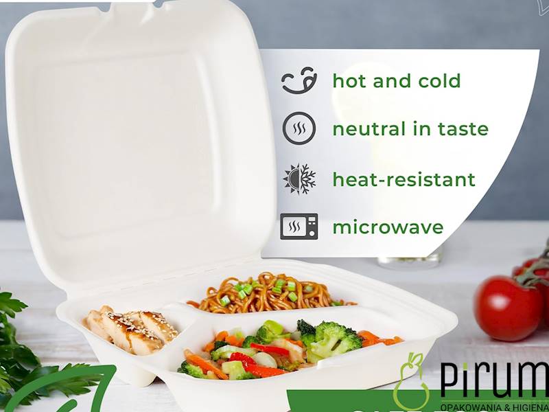 Menubox 3-dz 9" Trzcina 230x205 LOVE NATURE 50szt 
