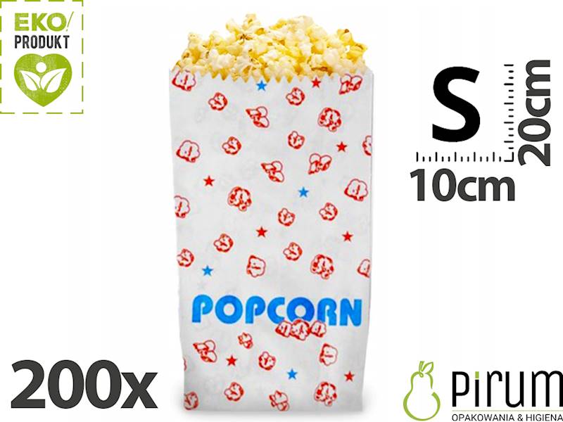 Torebka POP-CORN Mała 200szt Kiel-Pak PC-M 