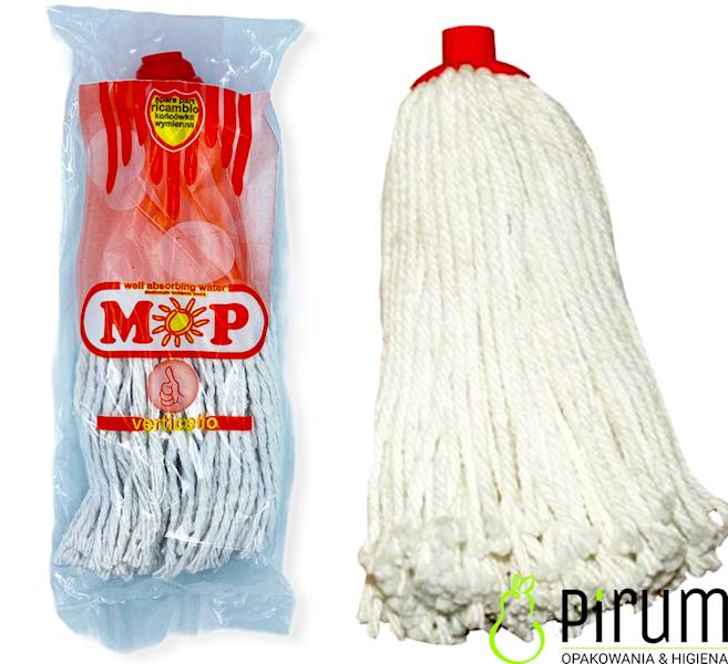 Mop Sznurkowy 300g BIAŁY VERTICELLO- Zapas 