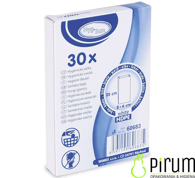 Higieniczne Woreczki HD 8x25cm 30szt Wimex 60683