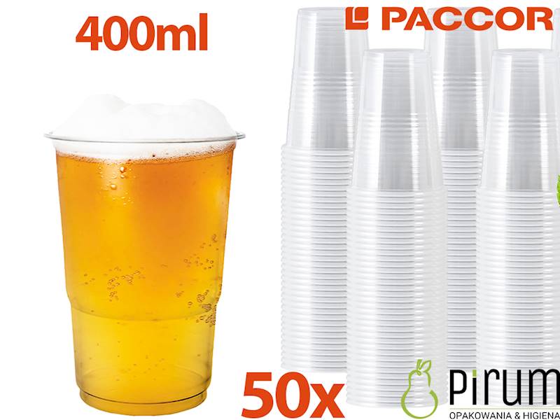 Kubek 400ml PP 95mm PIWO REUSE Paccor 50szt