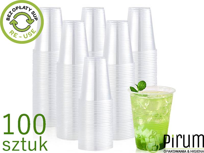 Kubek 200ml PP Bezbarwny REUSE 100szt 