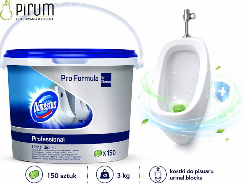 Diversey 3kg Domestos Kostki do pisuaru 150szt.