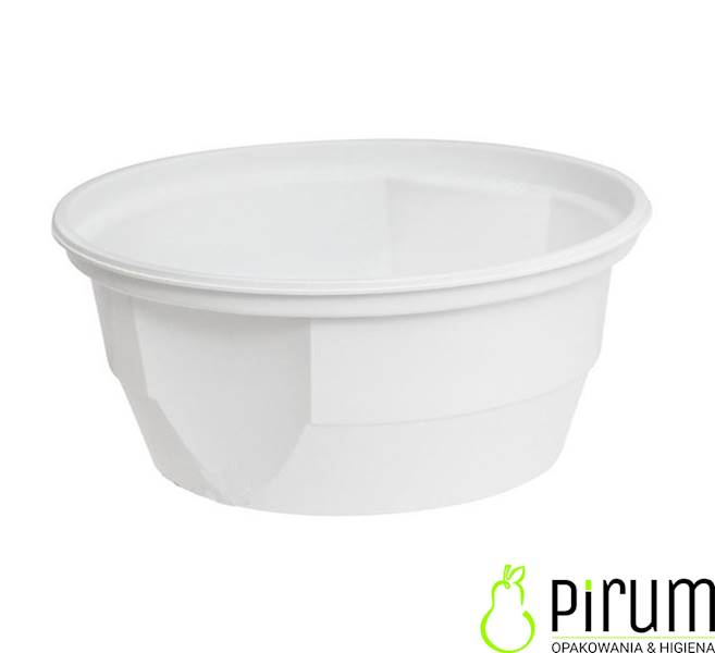 Pojemnik 340ml PP 127mm BIAŁY 50szt B230046