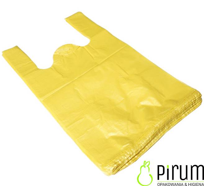 Torba 30x60cm LDPE ŻÓŁTA 30my Gruba 100szt