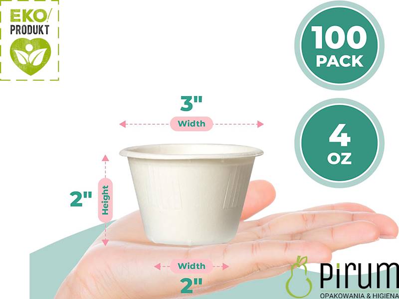 Pojemnik 100ml TRZCINA 4oz 75mm LOVE NATURE 100szt