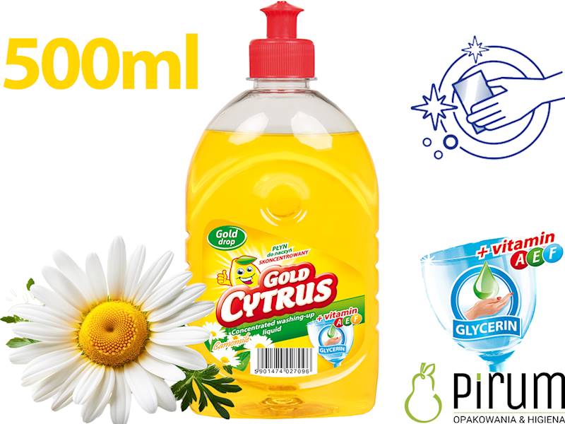 Gold Cytrus 500ml RUMIANEK Płyn do Naczyń