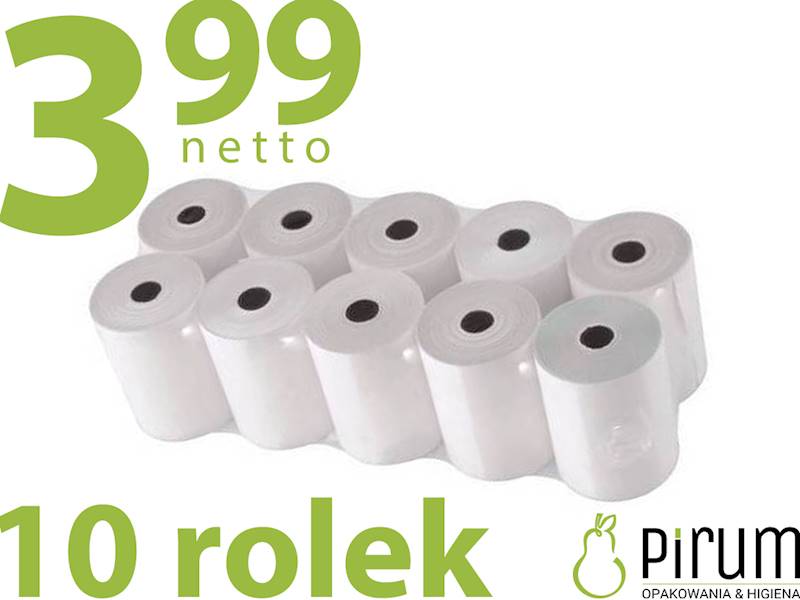 Rolki do kas 49x30mb termiczne 10szt. WYPRZEDAŻ