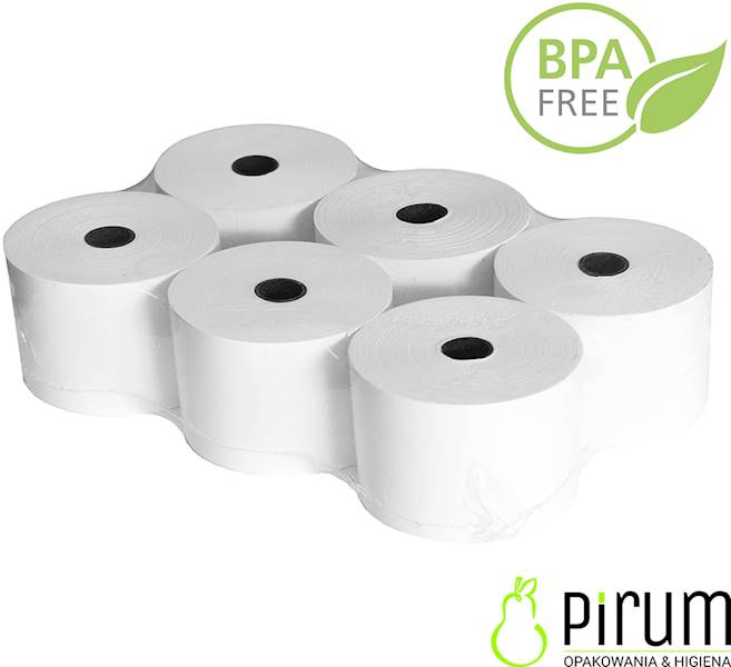 Rolki do kas 57x80mb Termiczne Bez BPA 6szt.