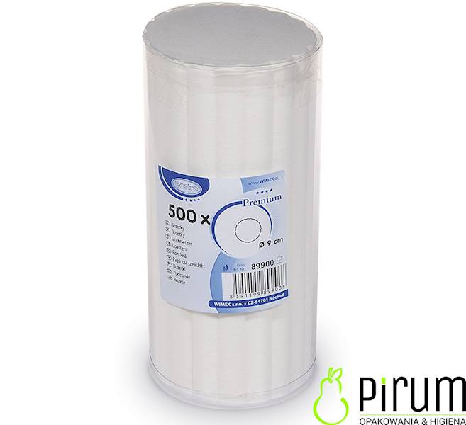 Serwetki 9cm Białe Filiżanka 500szt Wimex 89900
