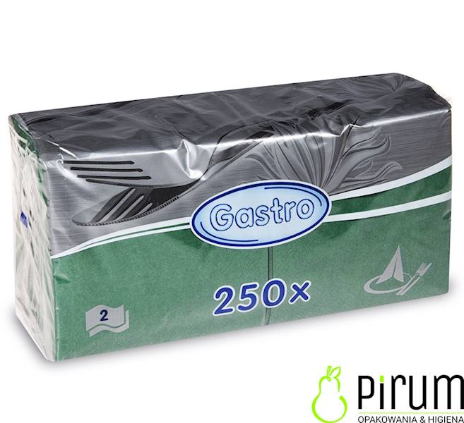 Serwetki 2w 33x33 Zielone 1/4 250szt Wimex 86906
