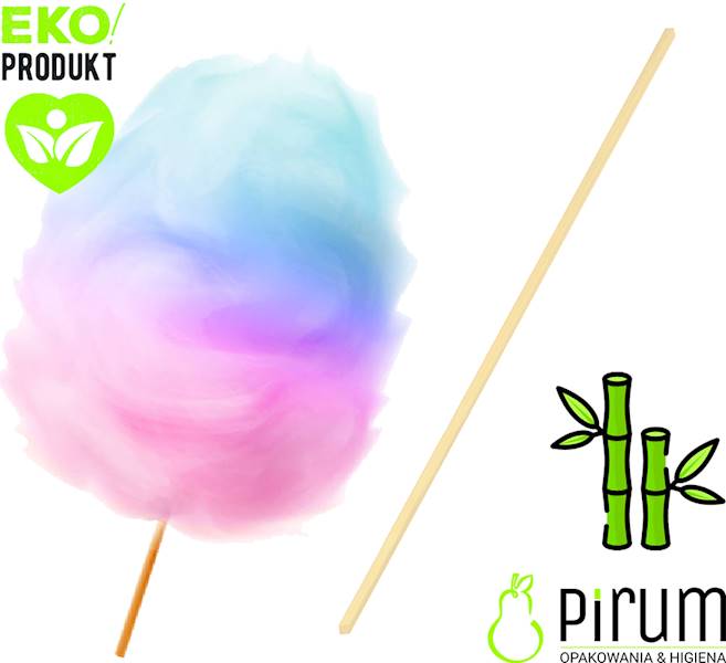 Patyczki 40cm WATA CUKROWA 100szt Wimex 66774