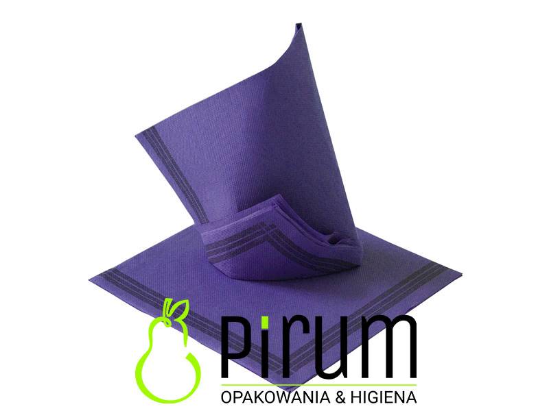 Serwetki 38x38 Śliwkowe + Paski 50szt Tendance