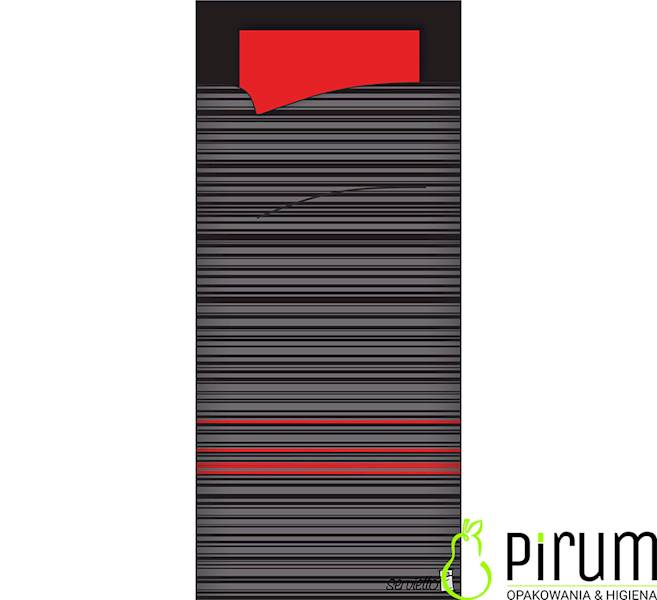 Etui ZWART ROOD Czerwona Serwetka 2w B204 100szt