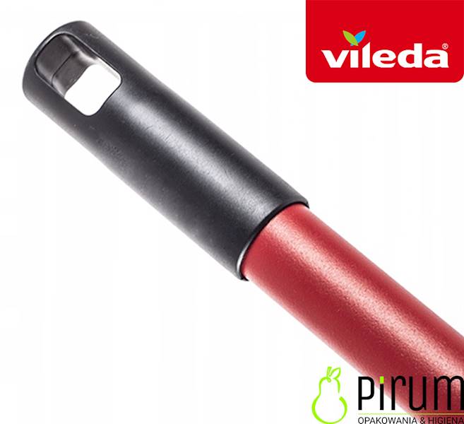 Vileda Kij Uniwersalny 130cm Metalowy Czerwony 