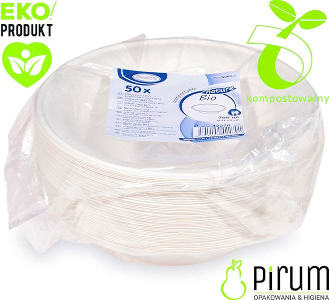 Miseczka 700ml Trzcina 21cm 50szt Wimex 42270 