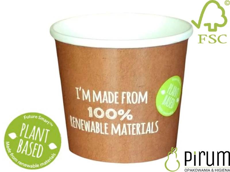 $ Pojemnik 479ml PAP/PLA 97,4mm Plant Based 25szt