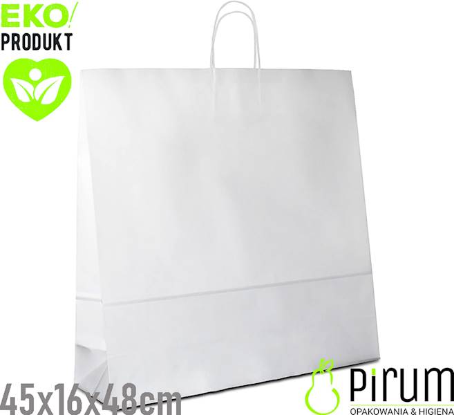 Torba 450x160x480 Ucho S^ BIAŁA ecqpack 250szt