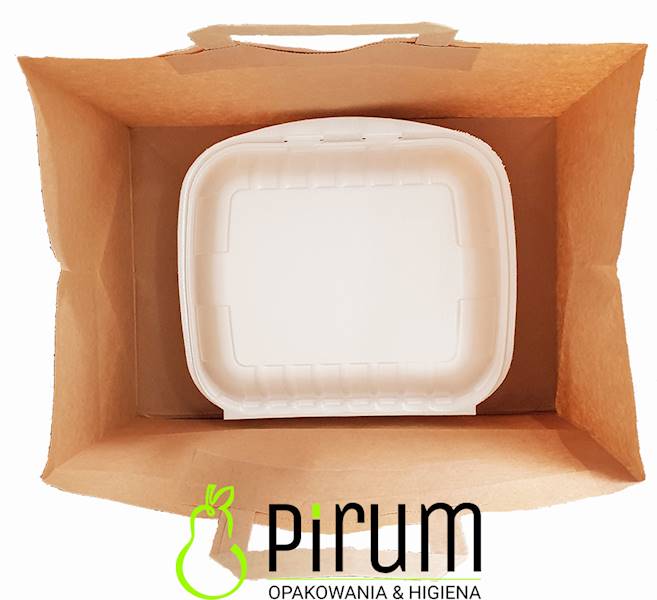 Torba 320x220x250 Ucho P^ BRĄZ 70g Catering 250szt