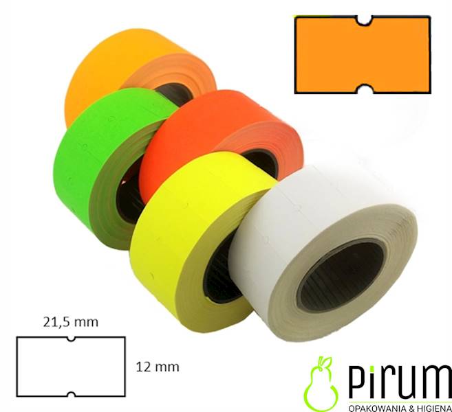 Taśma 21,5x12 Prosta 1-rzędowa POMARAŃCZ MHK 5rol.
