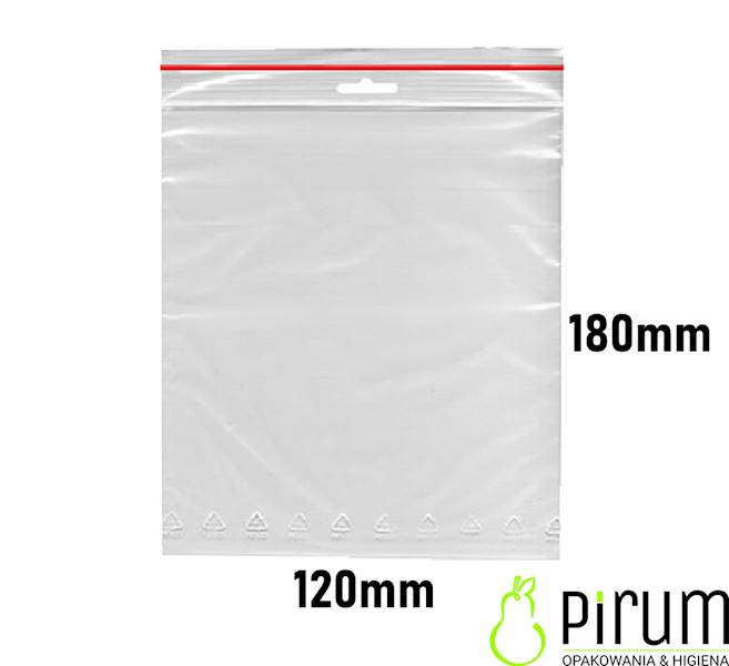 Torebki Strunowe 120x180mm 40my LDPE 32-62 100szt