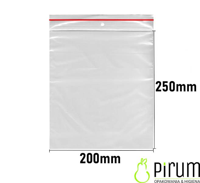 Torebki Strunowe 200x250mm 40my LDPE 32-71 100szt