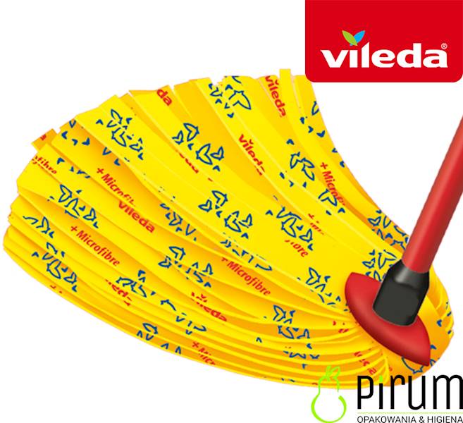Vileda Mop Paskowy Supermocio Soft Żółty - Zapas