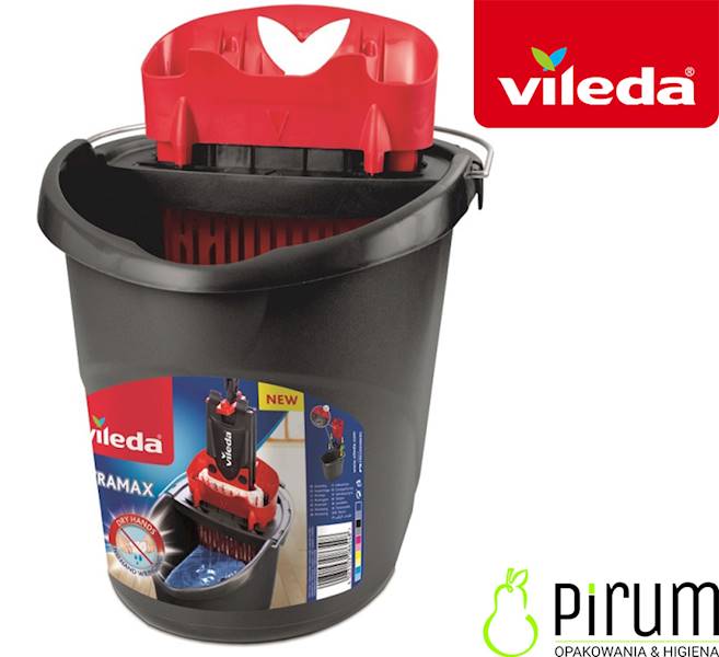 Vileda Wiadro Ultramax z Wyciskaczem  Szare