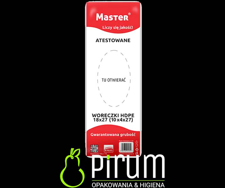 Master 18x27 Woreczki HDPE ( 10x4x27) S181