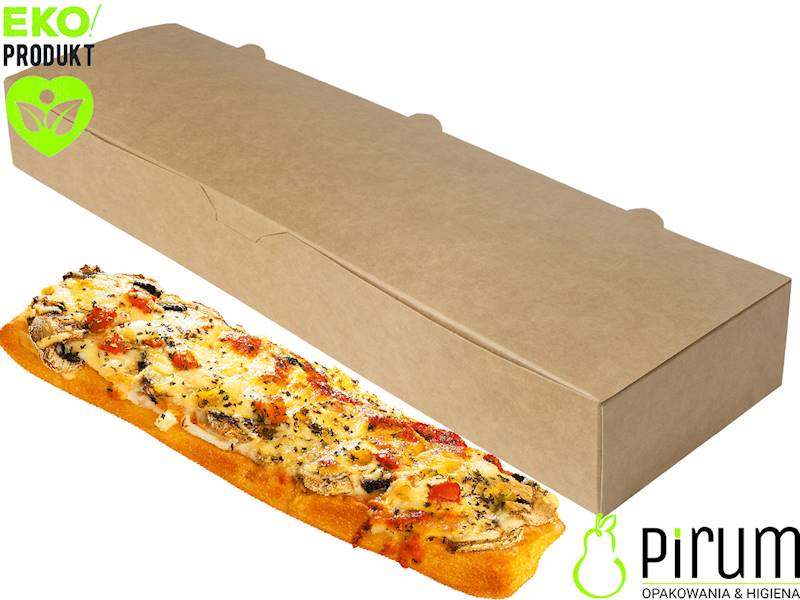 Abc Zapiekanka 35x9,5x4cm Box PAP BRĄZ 100szt 