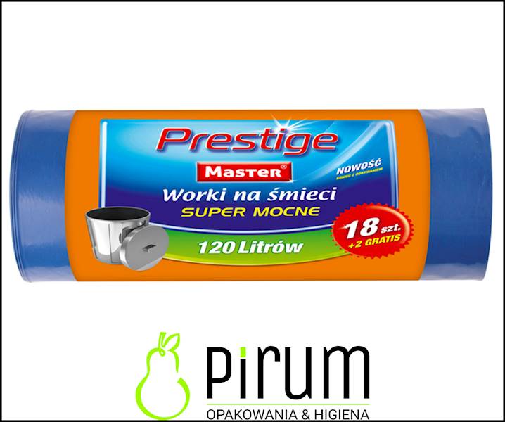 Prestige Worki 120L LD Niebieskie 20szt S149