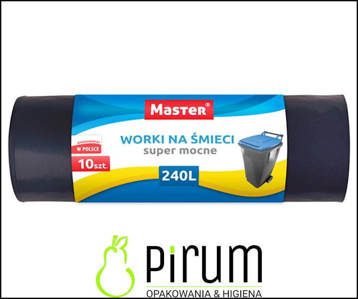 Master Worki 240L LD Czarne 10szt. (10) S028