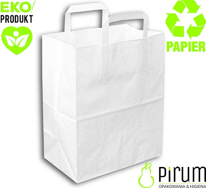 Torba 180x85x230 Ucho P^ 70g BIAŁA Kielpak 250szt