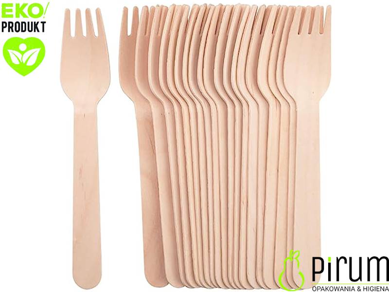 Widelec 16cm DREWNO Love Nature 100szt