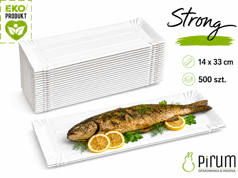 Abc Tacka 14x33cm PAP Biała STRONG 500szt 