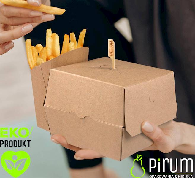 BurgerBox PAP 19x13x10 DUO KRAFT 50szt Wimex 48508