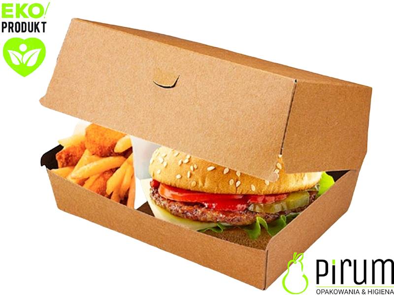 BurgerBox PAP 19x13x10 DUO KRAFT 50szt Wimex 48508