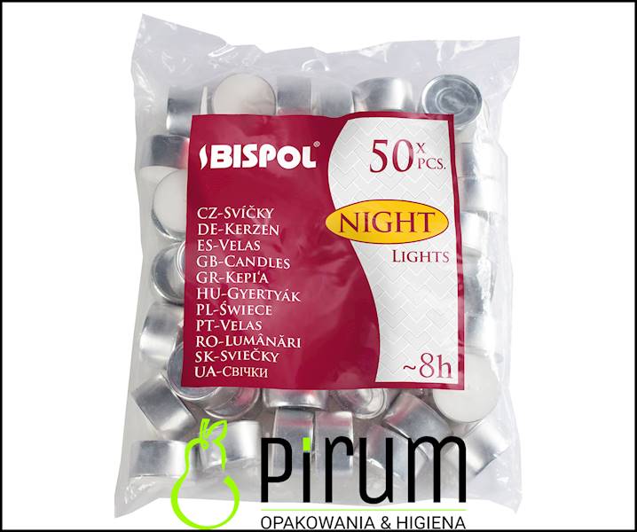 Bispol Podgrzewacz Night 8h 50szt P30-50
