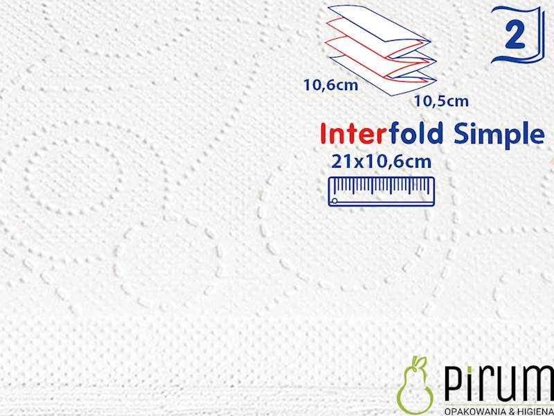 Serwetka InterFold 21x10 2w SIMPLE 1045 225szt