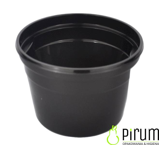 Pojemnik 910ml PP 143mm CZARNY 50szt G600742